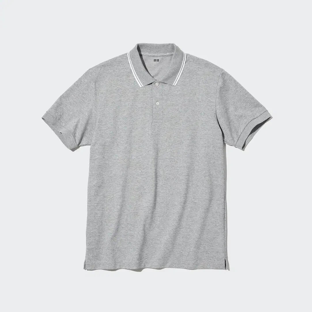 

Футболка Uniqlo Dry Pique Polo, серый