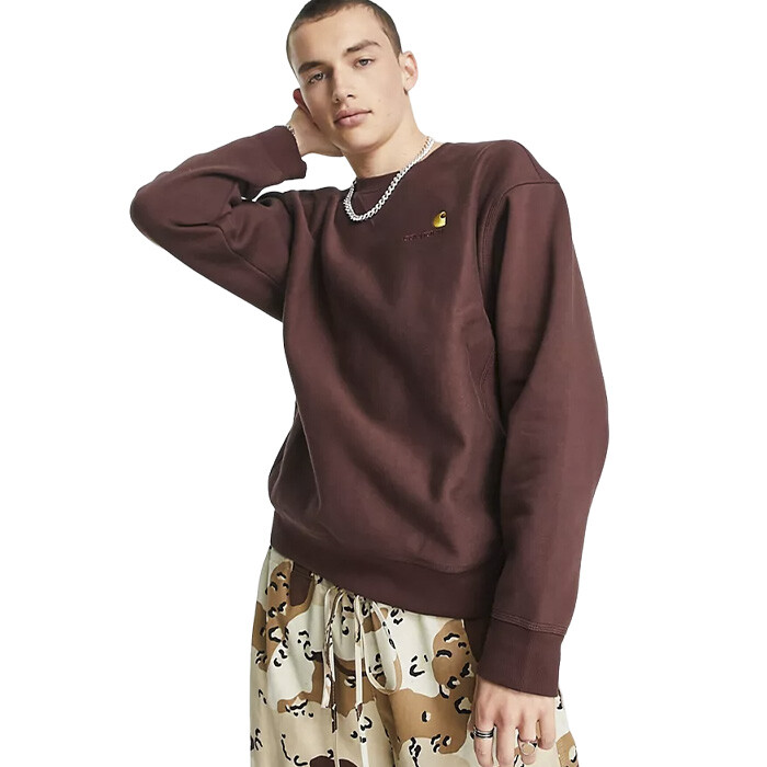 

Свитшот Carhartt WIP, коричневый