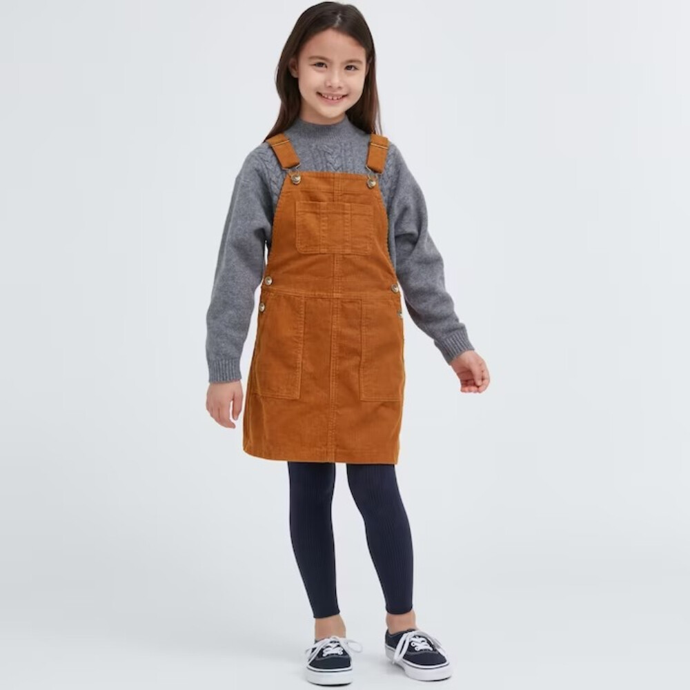 

Сарафан для девочки Uniqlo Corduroy, темно-оранжевый