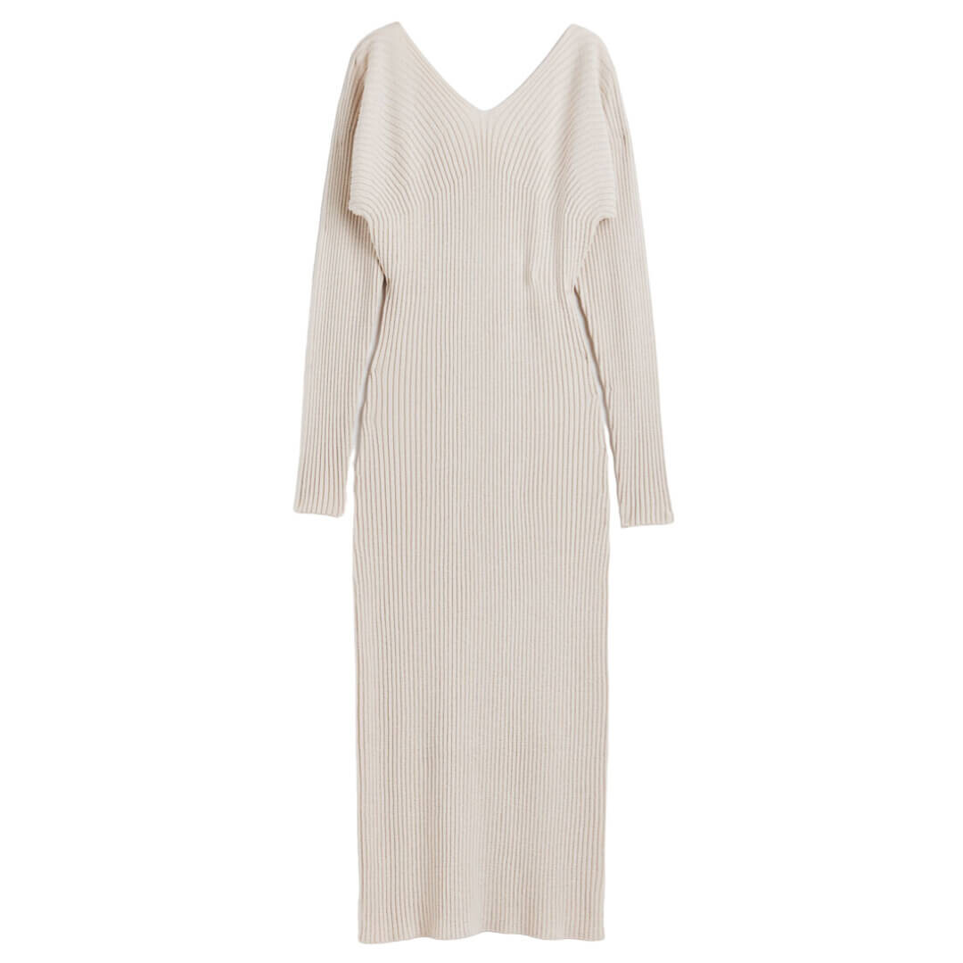 

Платье H&M Cashmere-blend Bodycon, бежевый