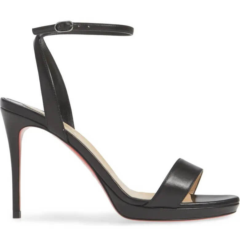 

Босоножки Christian Louboutin Loubi Queen Ankle Strap, черный