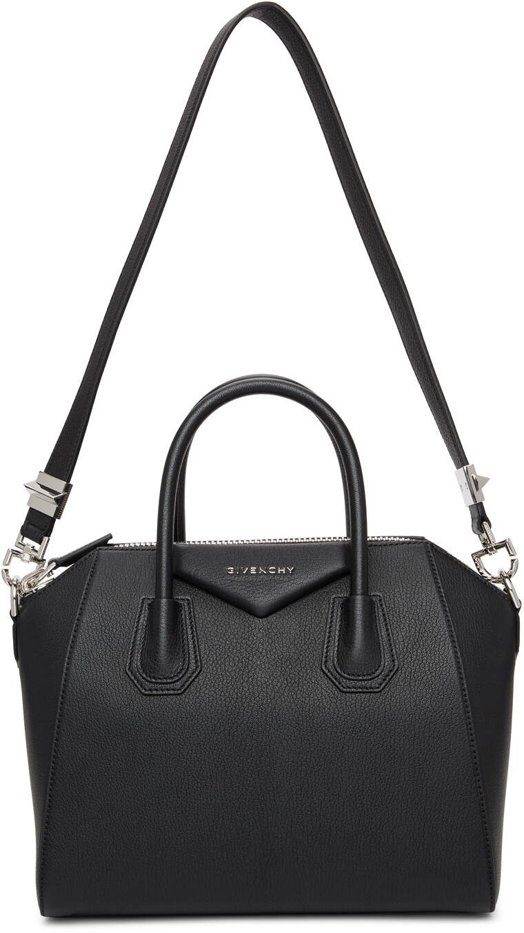 

Маленькая сумка Antigona с зернистой отделкой черного цвета Givenchy, Черный