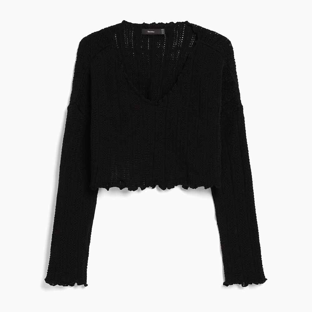 

Свитер Bershka Rustic, черный