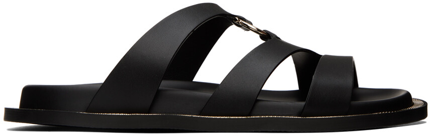 

Черные сандалии Ганчини Ferragamo