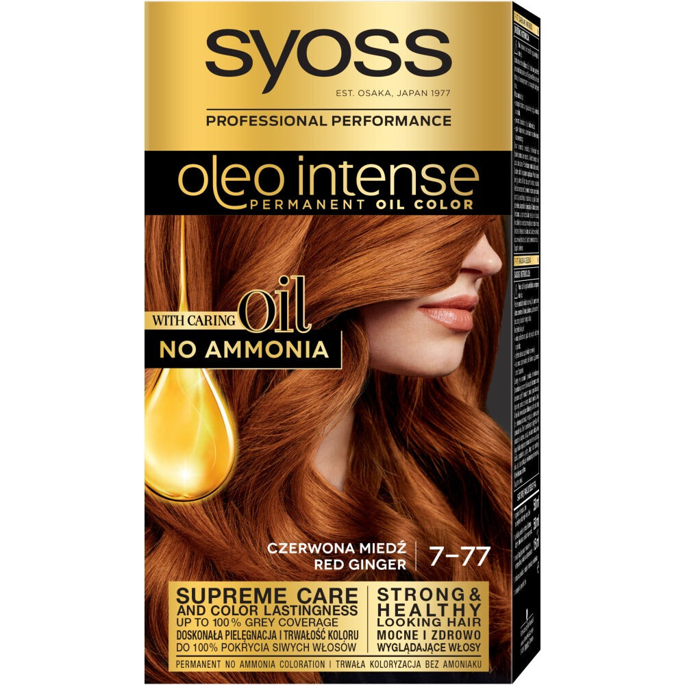 

Syoss Стойкая краска для волос Oleo Intense с маслами 7-77 Красная Медь