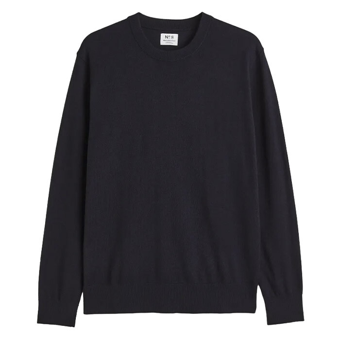 

Джемпер H&M Essentials No 8: The Crewneck, темно-синий