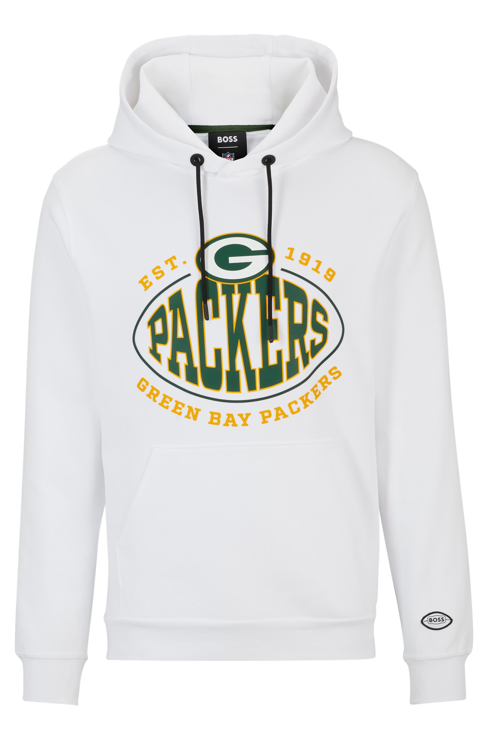 Толстовка Boss X Nfl Cotton-blend With Collaborative Branding, Packers
