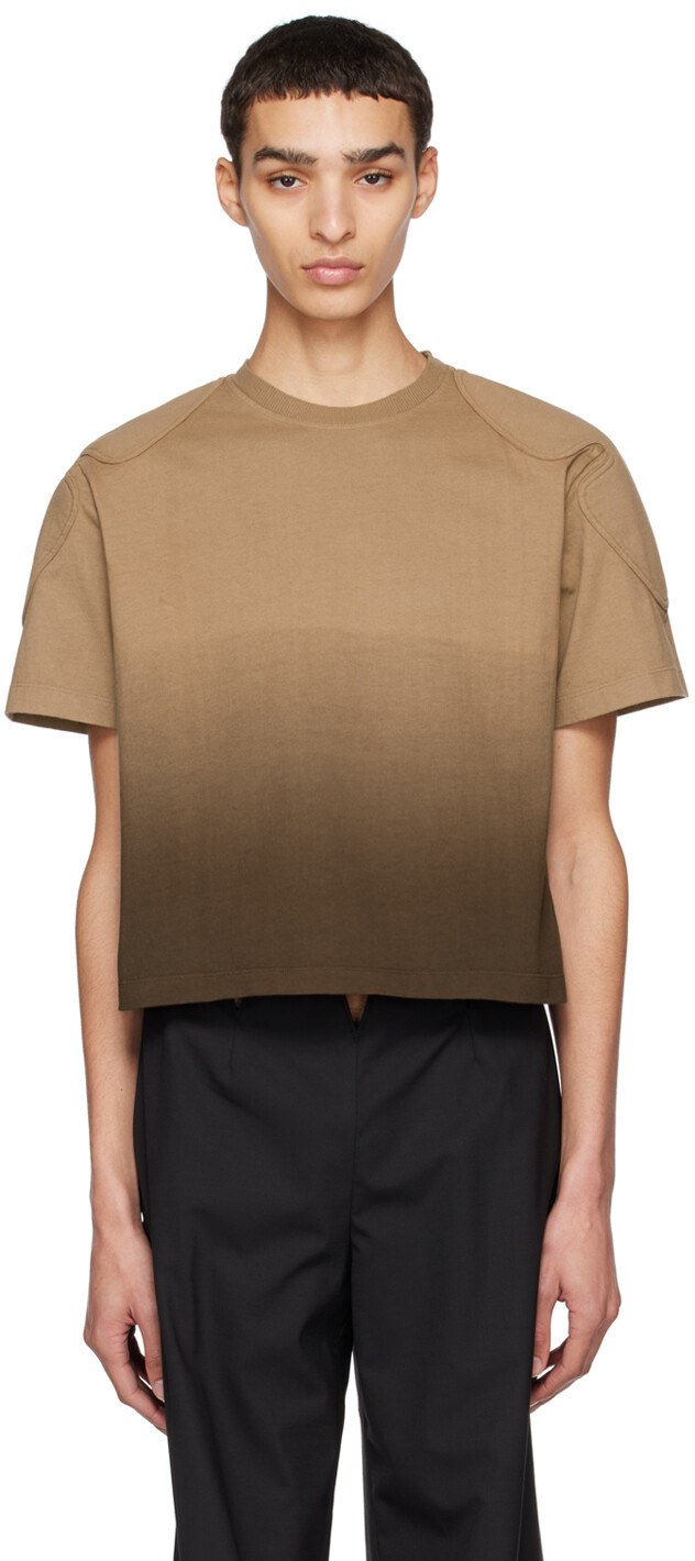 

Коричневая футболка Sunfade Dion Lee