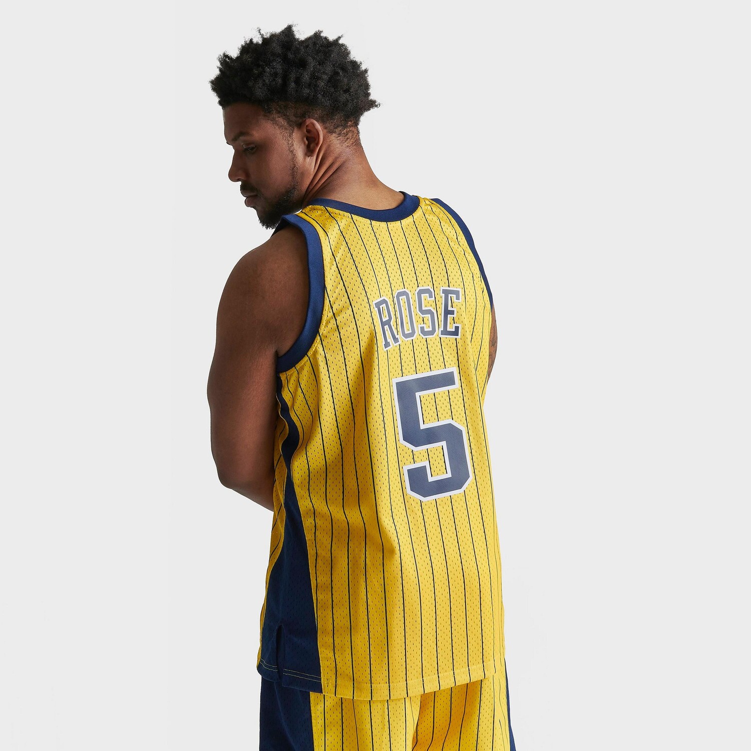 

Мужская баскетбольная майка Mitchell & Ness Indiana Pacers NBA Jalen Rose 1990-00 Swingman, желтый
