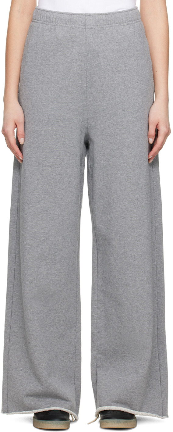 

Серые широкие брюки для отдыха MM6 Maison Margiela, Серый