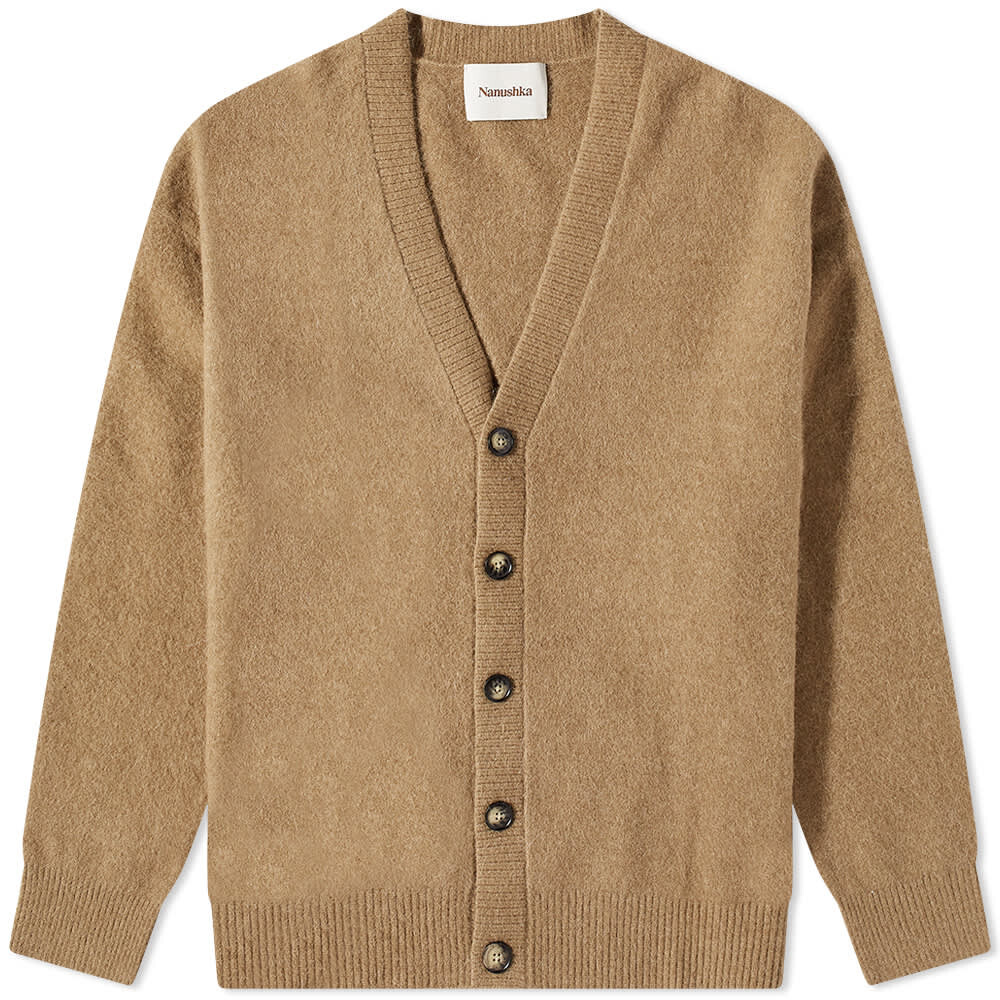 

Джемпер Nanushka Prim Brushed Oversize Alpaca Cardigan, Коричневый