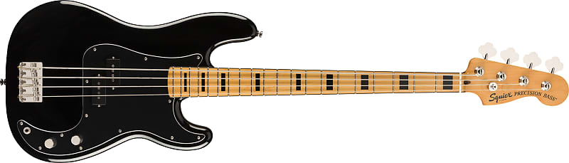 Classic Vibe '70s Precision Bass, кленовый гриф, черный Squier - фото