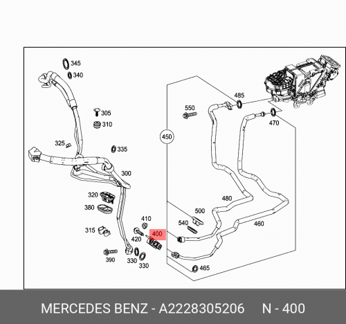 Клапан запорный A2228305206 MERCEDES-BENZ 1 5 шт латунный воздушный клапан для mercedes w251 w164 m10