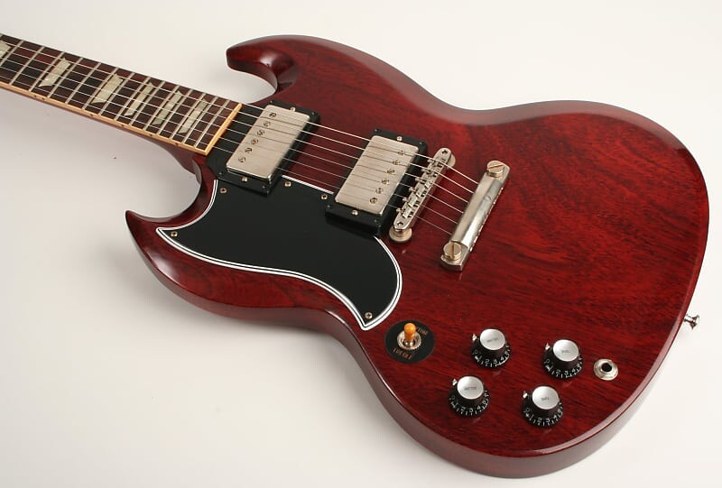 

Электрогитара Gibson Custom Shop 1961 Les Paul SG Standard Reissue Stop-Bar VOS Left Handed 302611