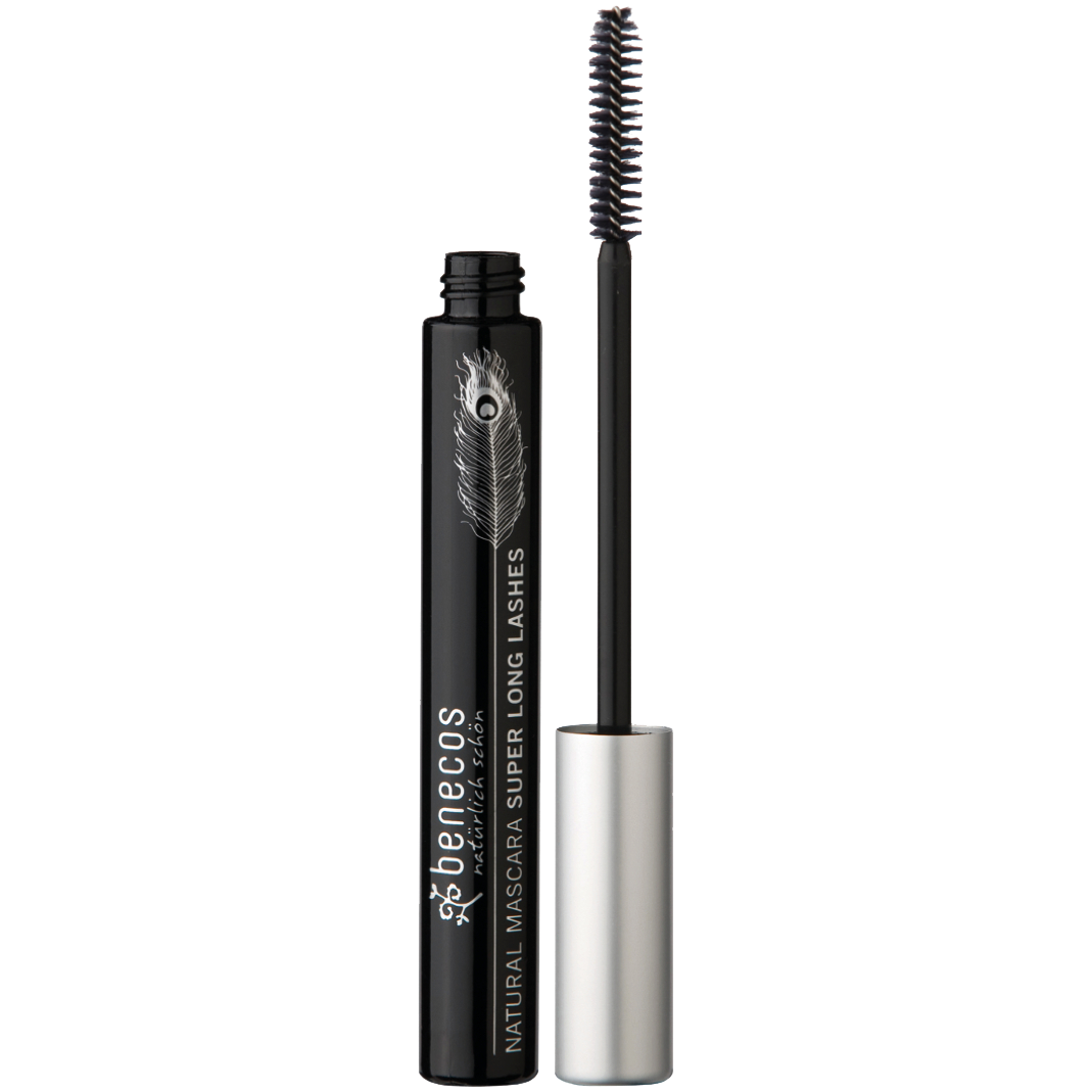 Удлиняющие туши для ресниц. Benecos тушь для ресниц super long Lashes.