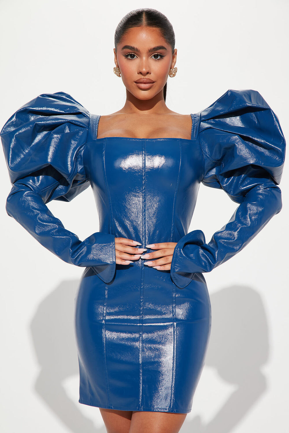 

Мини платье Fashion Nova GW22C1164, роял