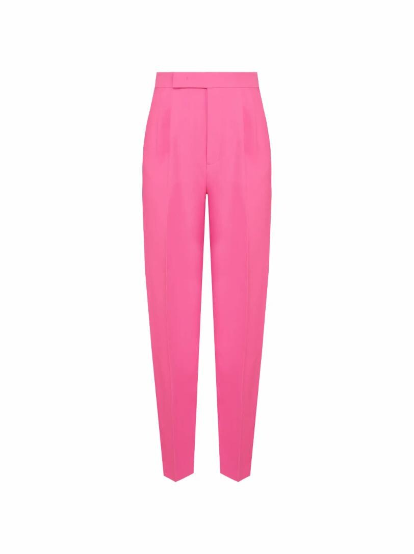 

Широкие шерстяные брюки Roland Mouret, Розовый