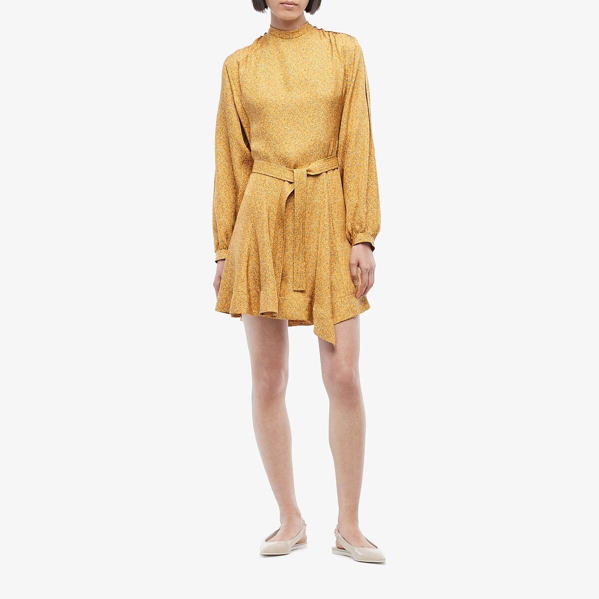 

Платье Derek Lam 10 Crosby, Long Sleeve Godet Insert Dress