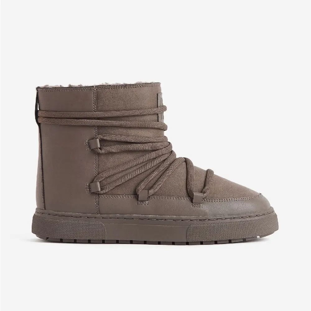 

Полусапоги H&M Laced Padded, темно-бежевый