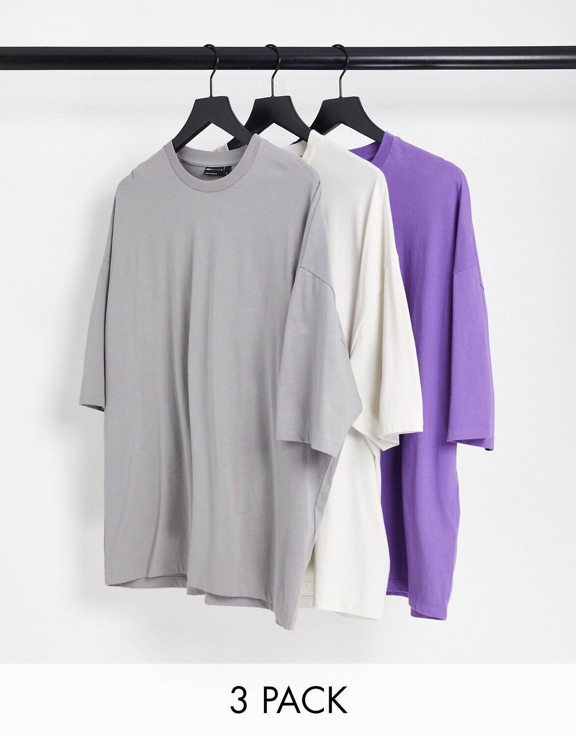 

Набор из 3 футболок оверсайз ASOS DESIGN