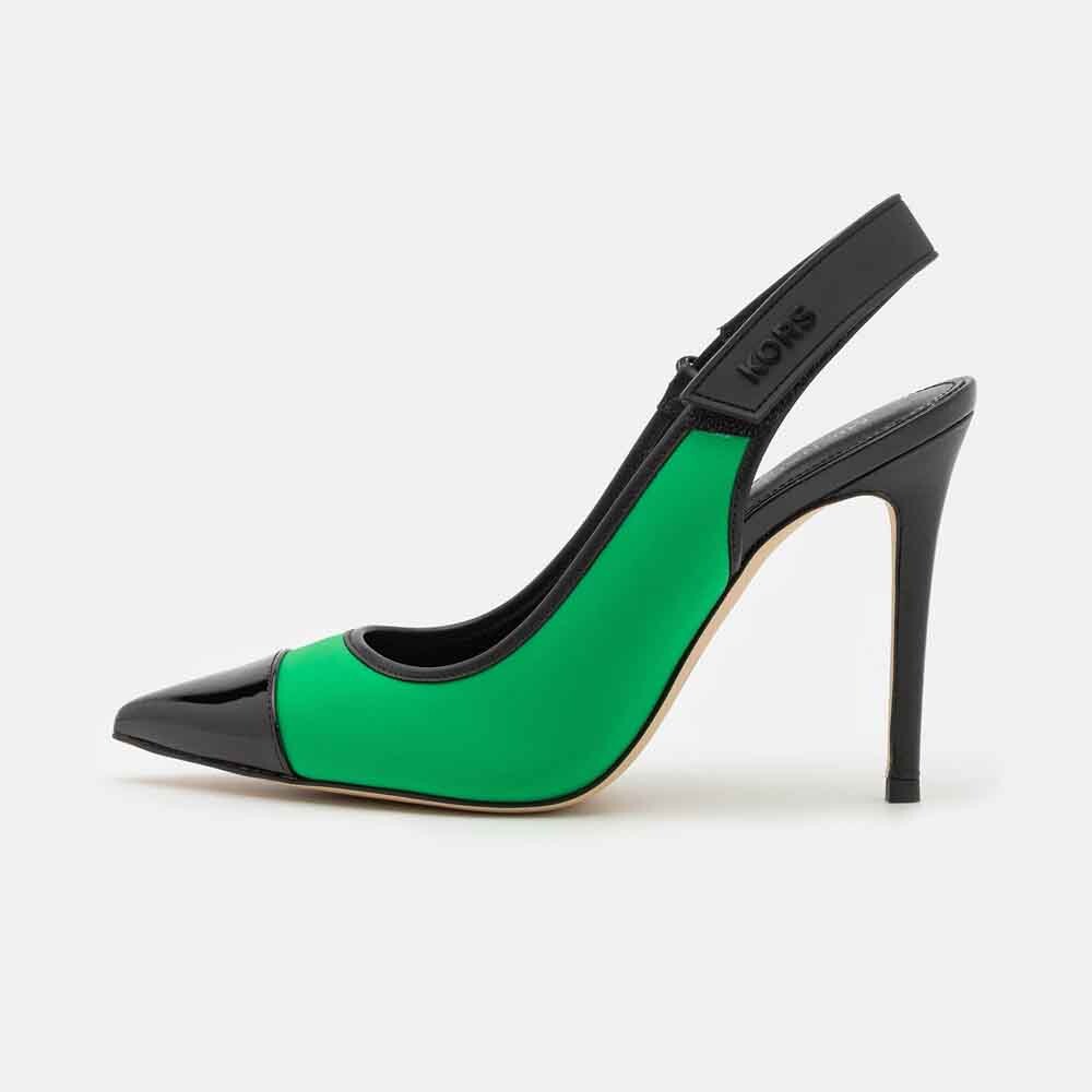 

Мюли Michael Kors Kourtney Kitten Sling Classic Heels, зеленый/черный