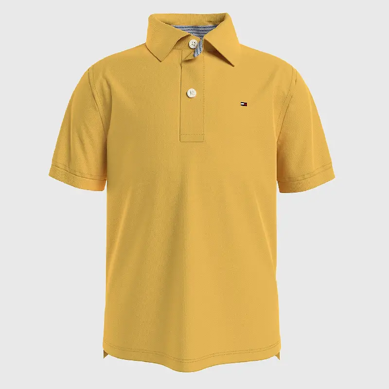 

Футболка-поло Tommy Hilfiger Kids' Solid Stretch, светло-желтый