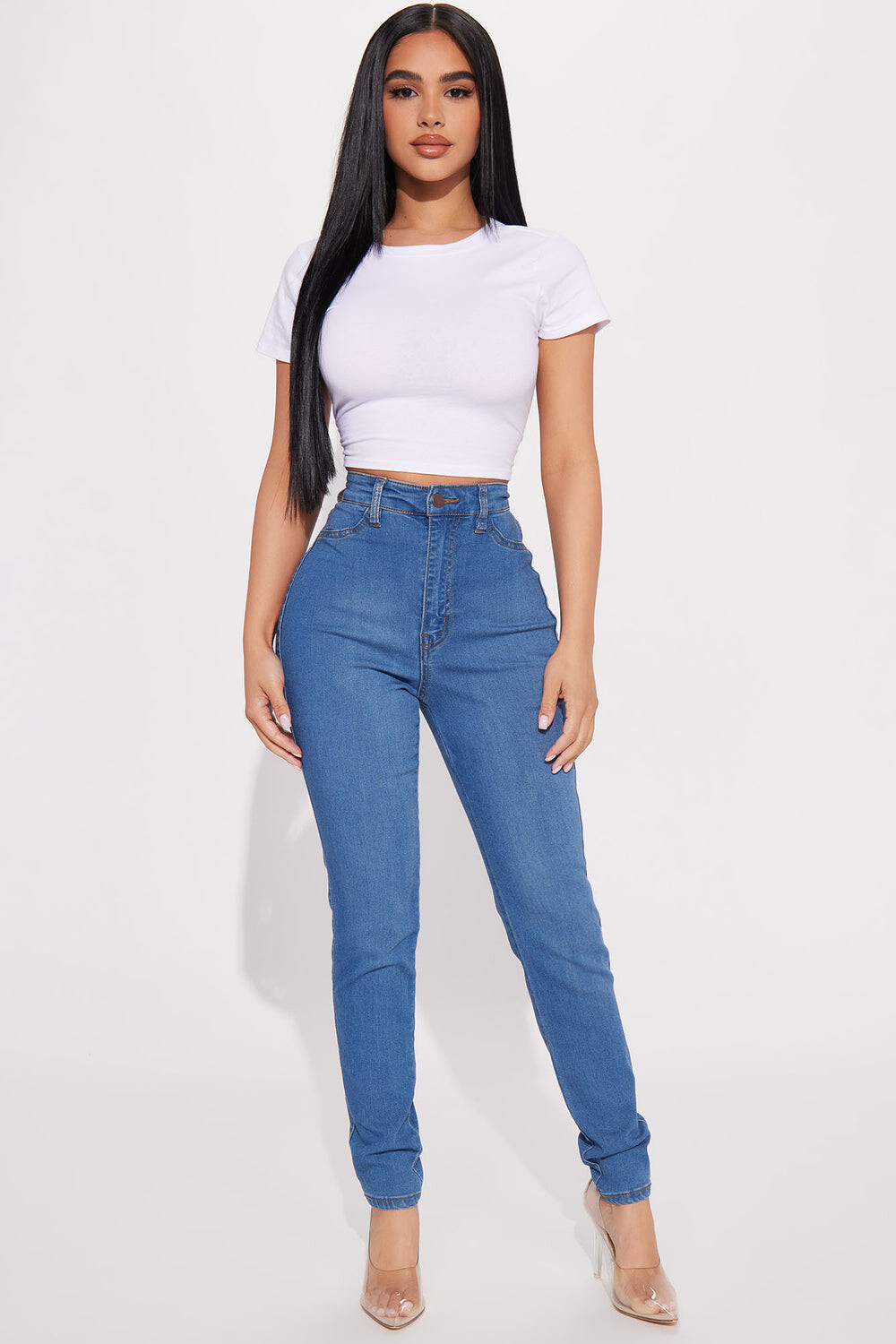 

Джинсы скинни Fashion Nova P88P, синий