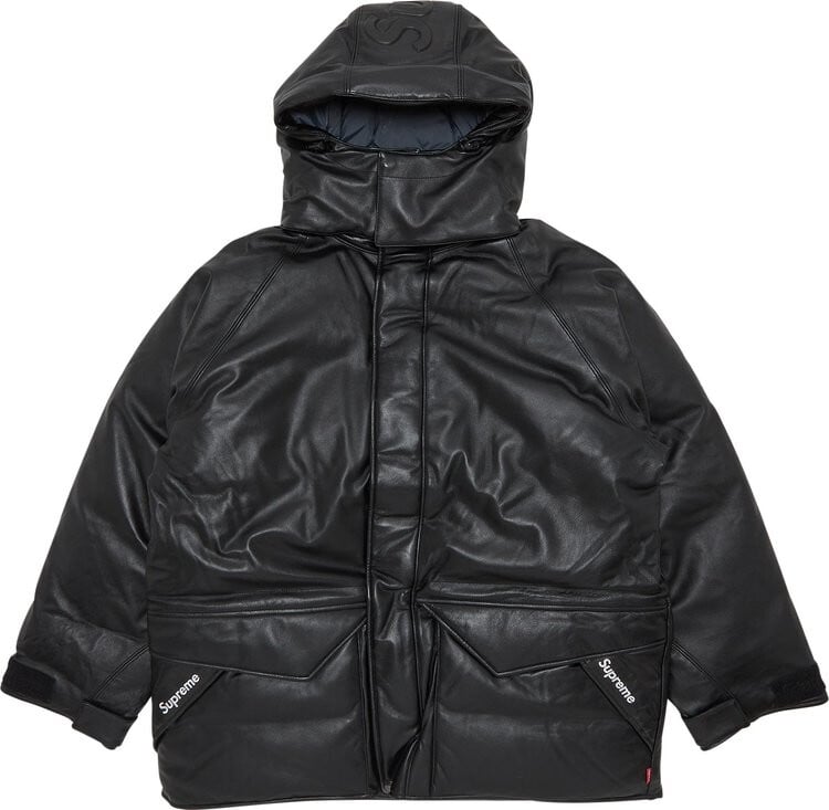 

Парка Supreme GORE-TEX Leather 700-Fill Down Parka 'Black', черный