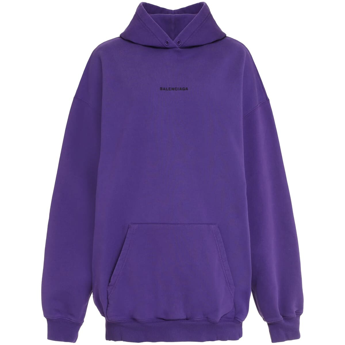 

Худи Balenciaga Cotton, фиолетовый