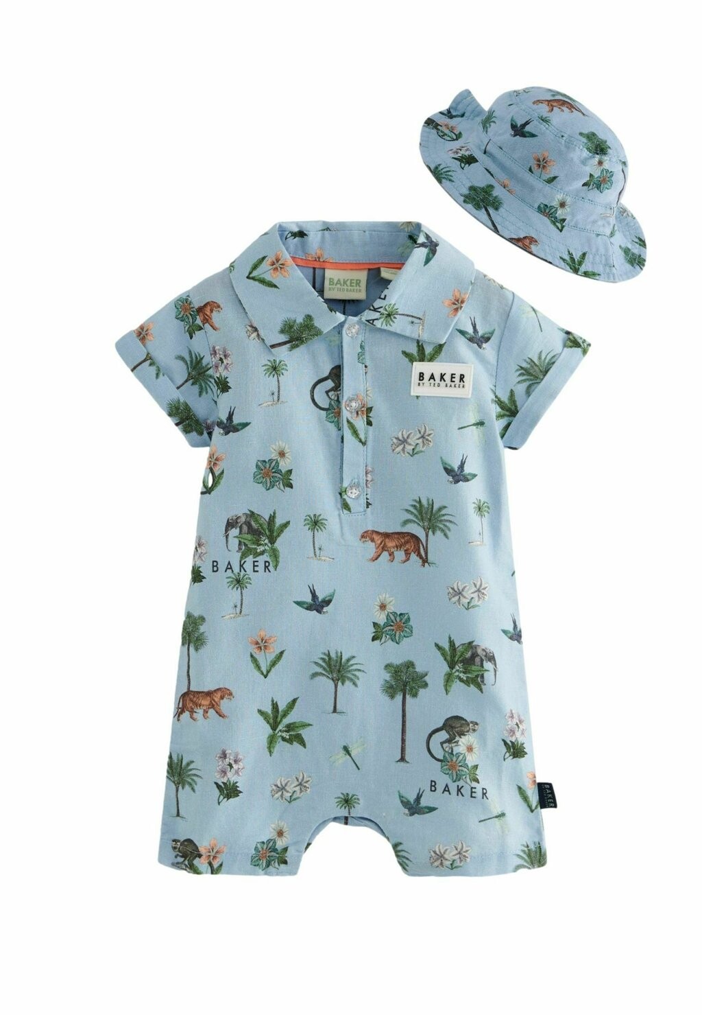 

Комбинезон PRINTED ROMPER AND SET-REGULAR FIT Baker by Ted Baker, цвет blue