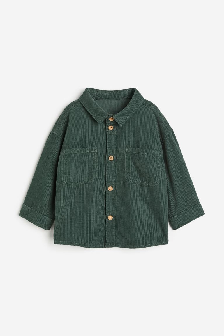 

Хлопковая вельветовая рубашка H&M