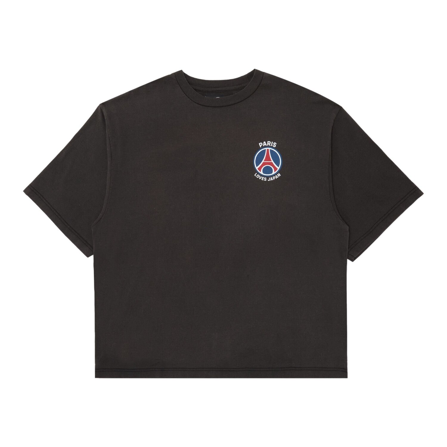 

Футболка Paris Saint- Germain x POGGYTHEMAN Boro Embrem, Faded Black