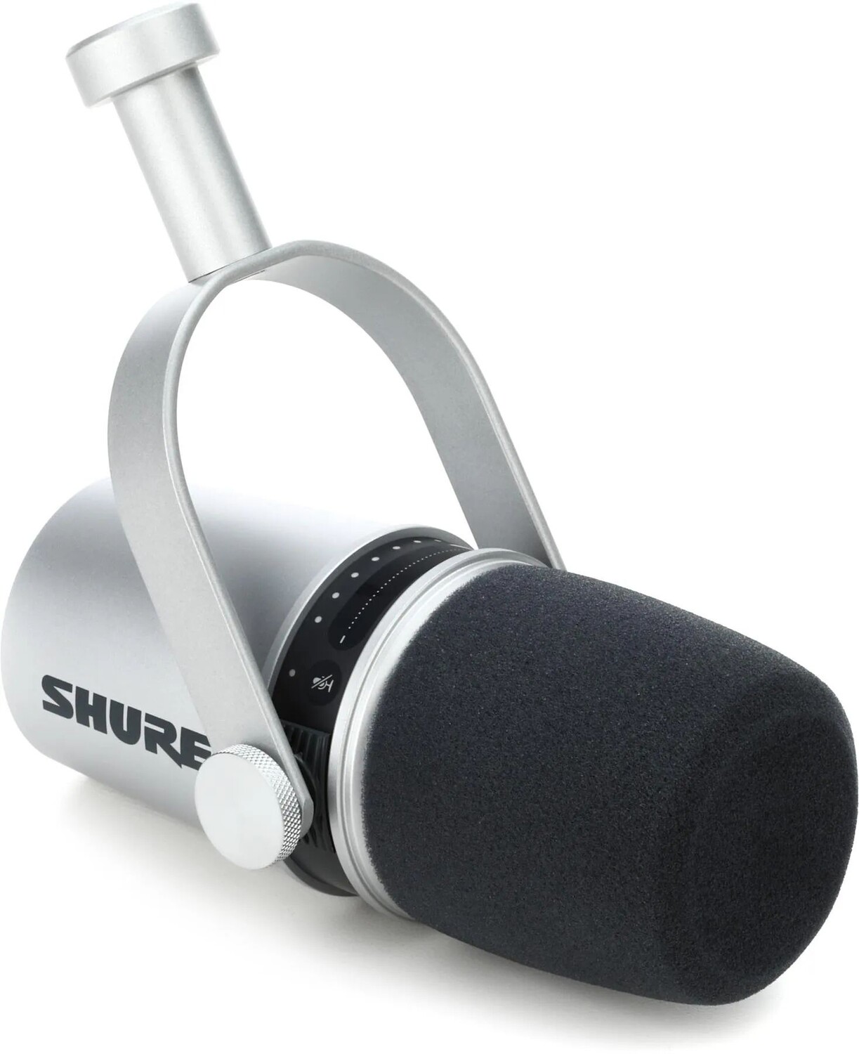 

USB-микрофон для подкастов Shure MV7 — серебристый