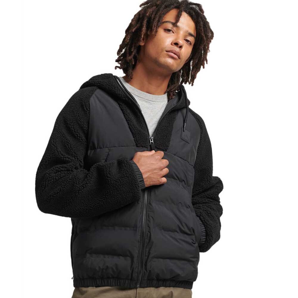 

Куртка Superdry Code Mtn Fleece Zip Hybrid, черный