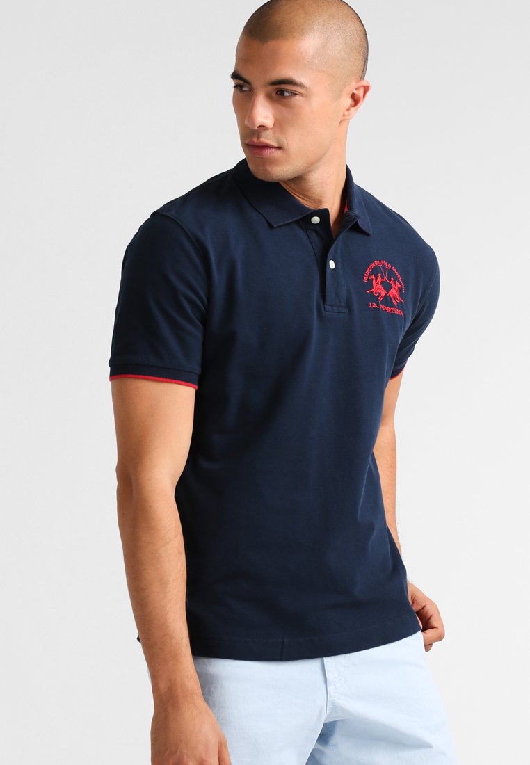 Поло Short-Sleeved Polo Shirt La Martina, цвет navy