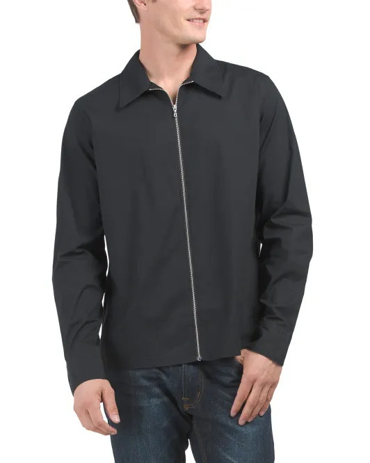 

Рубашка из поплина с молнией Dalton Rag & Bone, черный