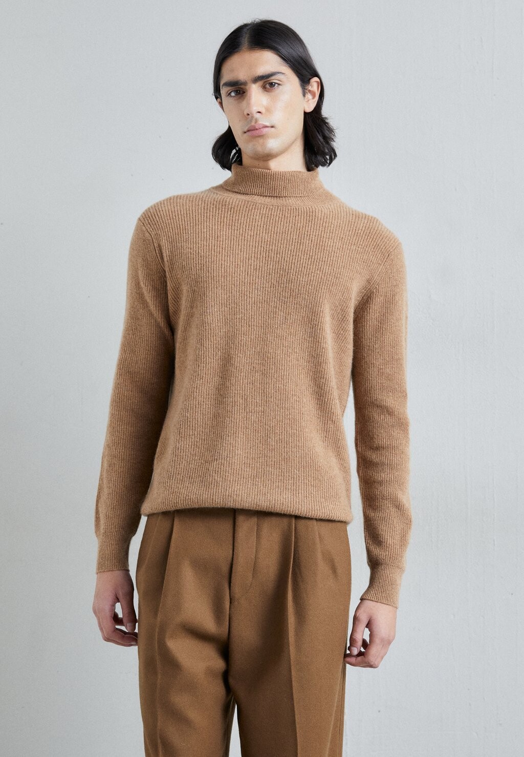 Свитер Cashmere Rollneck KNITID, цвет dark vicuna