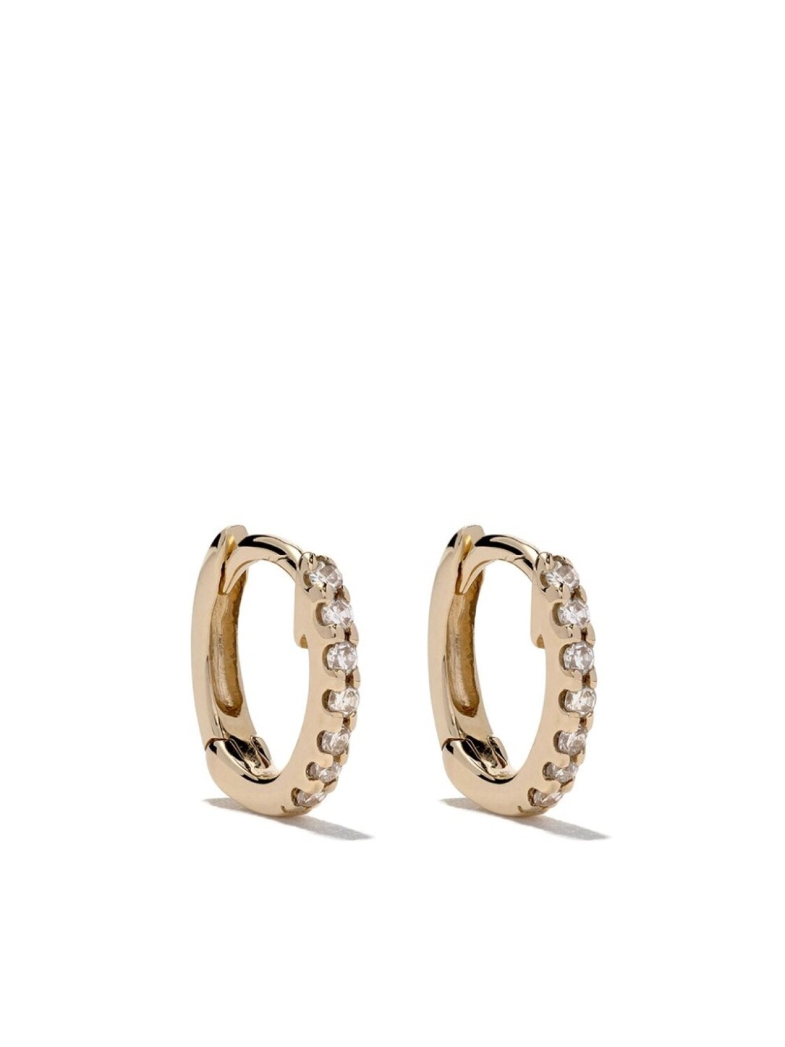 

Серьги-хагги из желтого золота с бриллиантами Dana Rebecca Designs, золотой