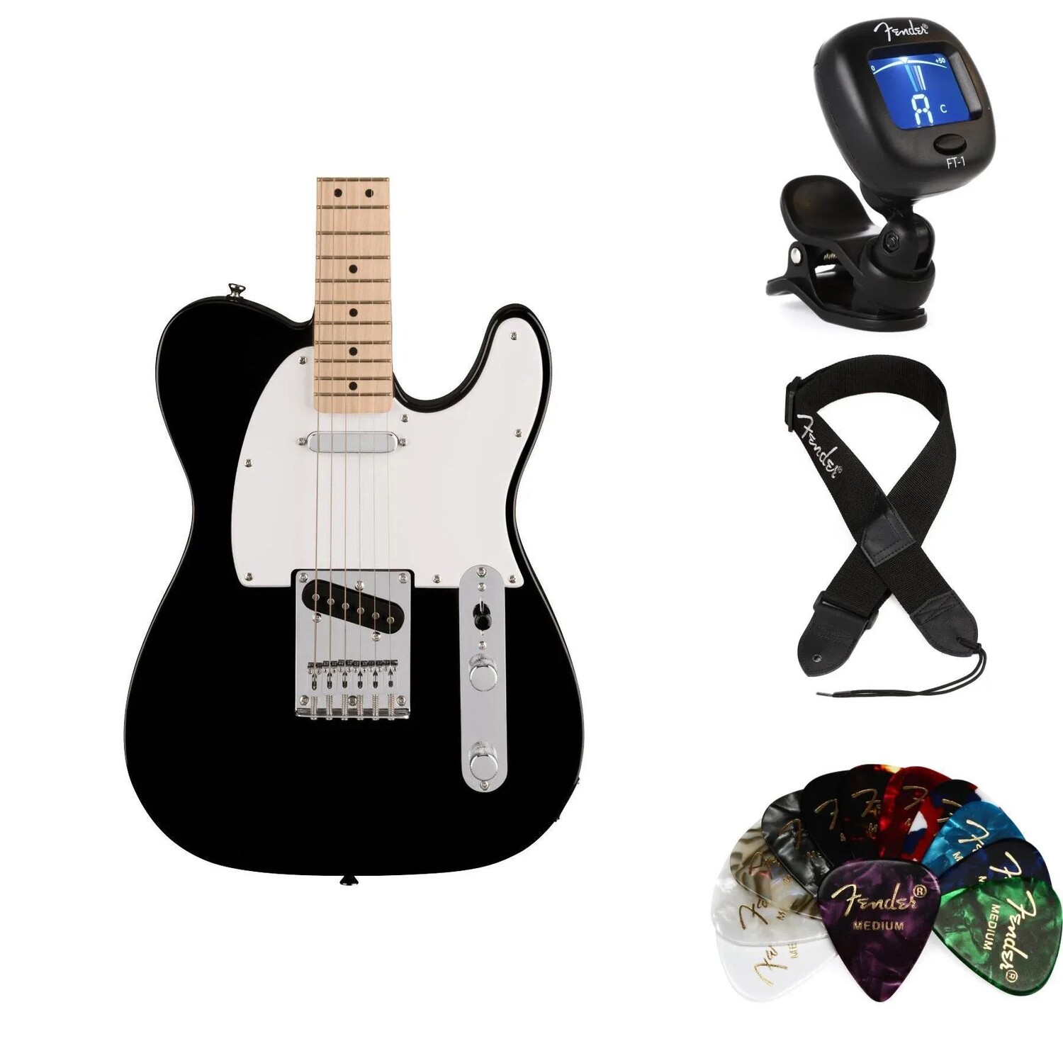 

Комплект предметов для электрогитары Squier Sonic Telecaster — черный