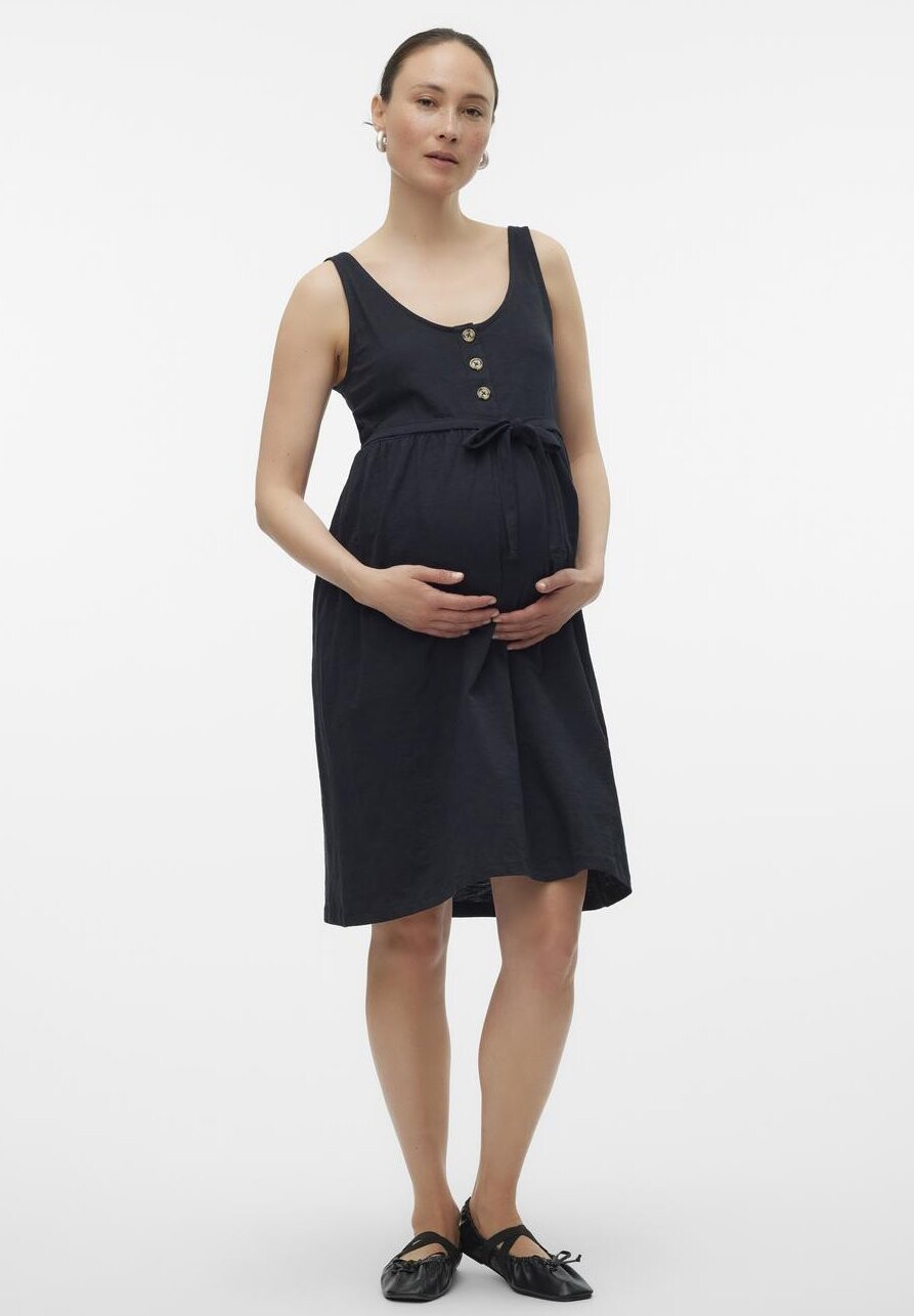 

Платье из джерси Mlevi Lia Dress MAMALICIOUS, черное