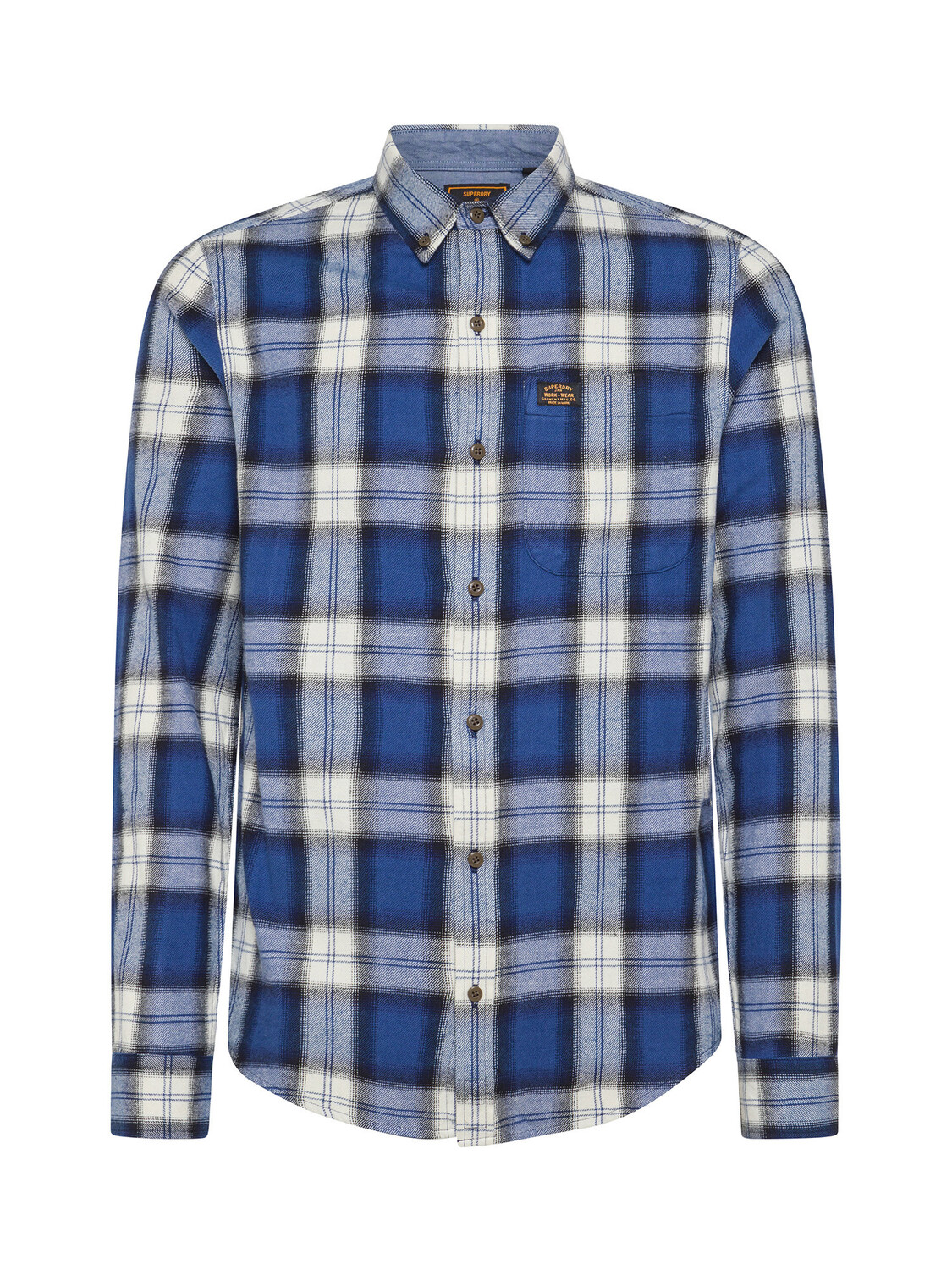 

Superdry Рубашка из хлопка в клетку, синий