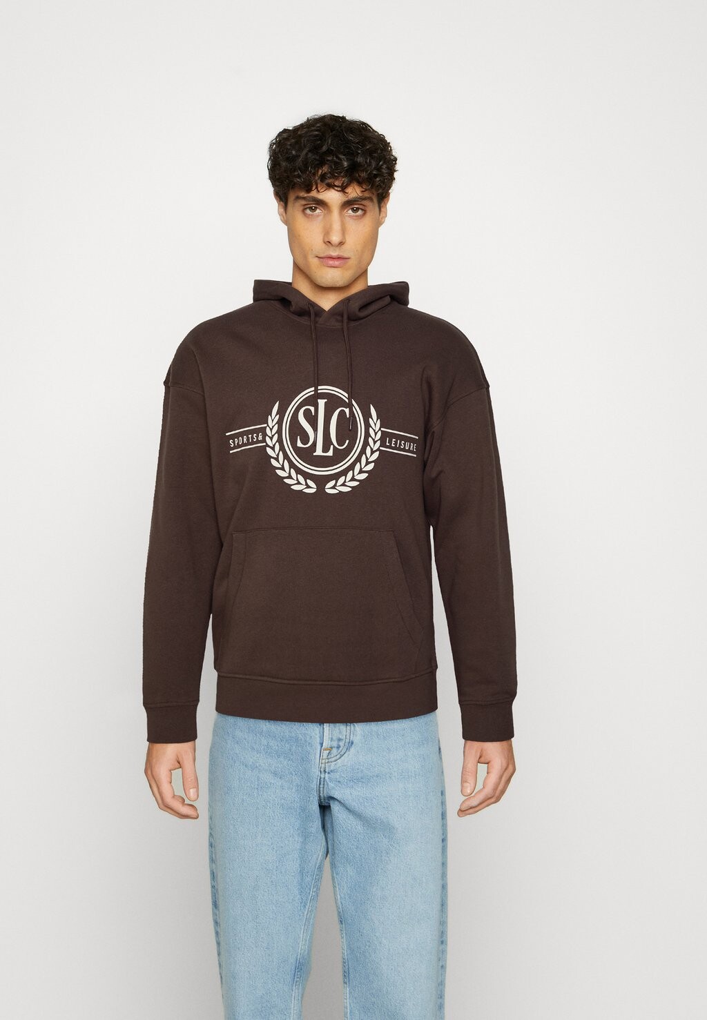 

Толстовка с капюшоном Jack & Jones Jorbrink Crest Hood Unisex, темно-коричневый
