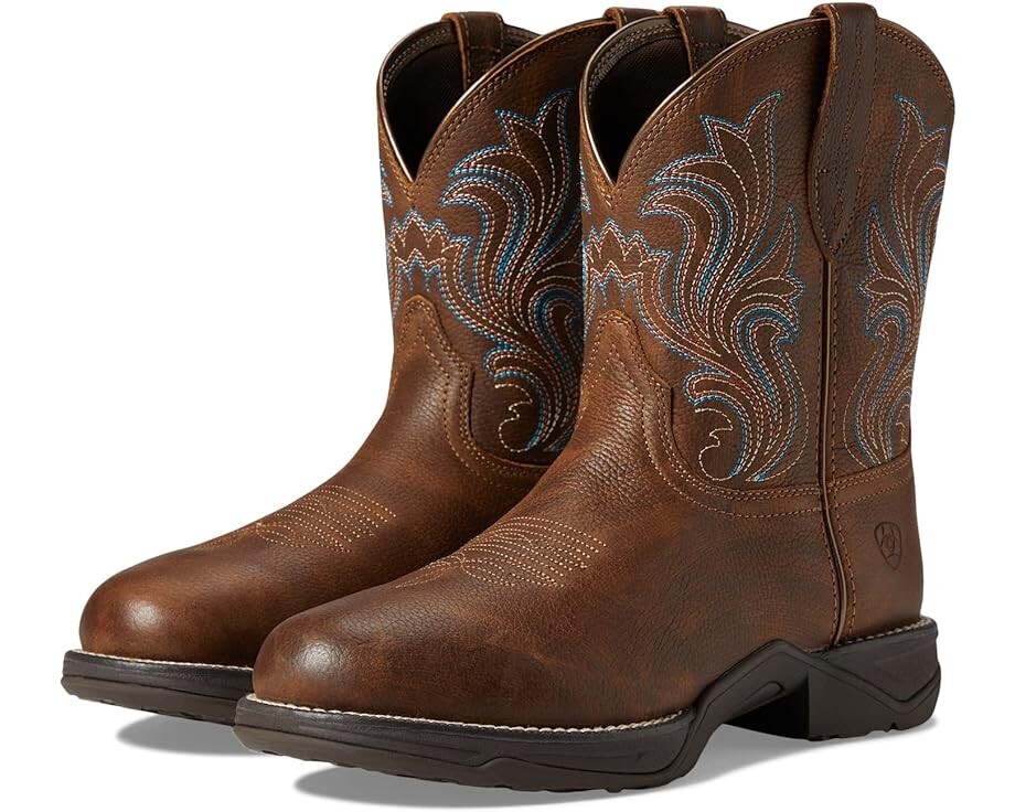 

Ботинки Ariat Anthem Round Toe Shortie Western, цвет Copper Kettle