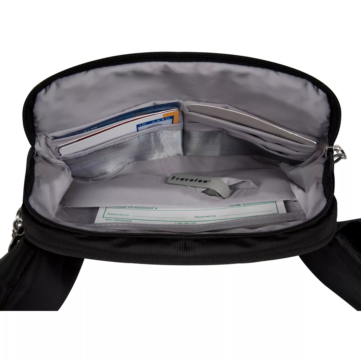 Поясной рюкзак Travelon с защитой от кражи Travelon, черный рюкзак женский из ткани оксфорд с защитой от кражи 2019