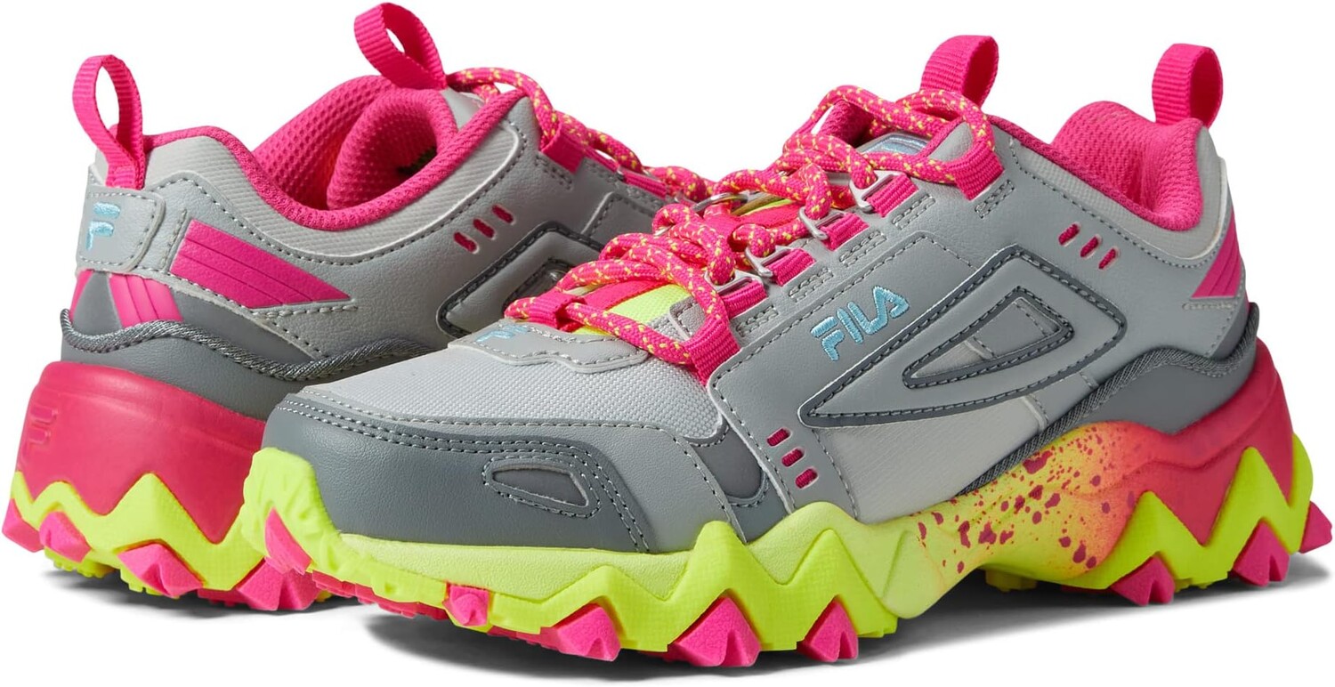 

Кроссовки Oakmont TR Fila, цвет Glacier Gray/Safety Yellow/Pink Glo