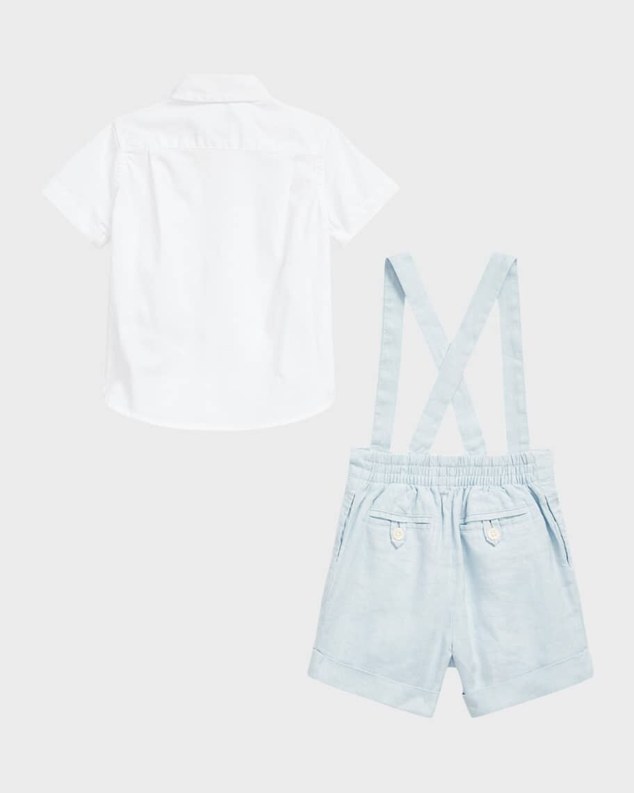 

Короткий комбинезон из сукна для мальчика, размер 9–24 м Ralph Lauren Childrenswear