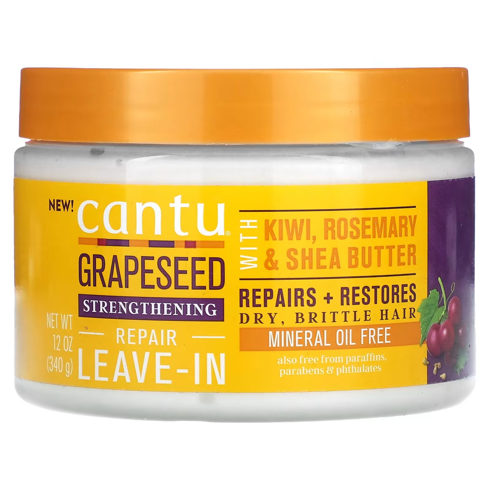 Средство Cantu Grapeseed Strengthening Repair для сухих и ломких волос, 340 г