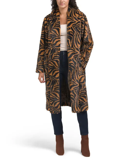 

Длинное пальто Sonora из искусственного меха Johnny Was, цвет Multi