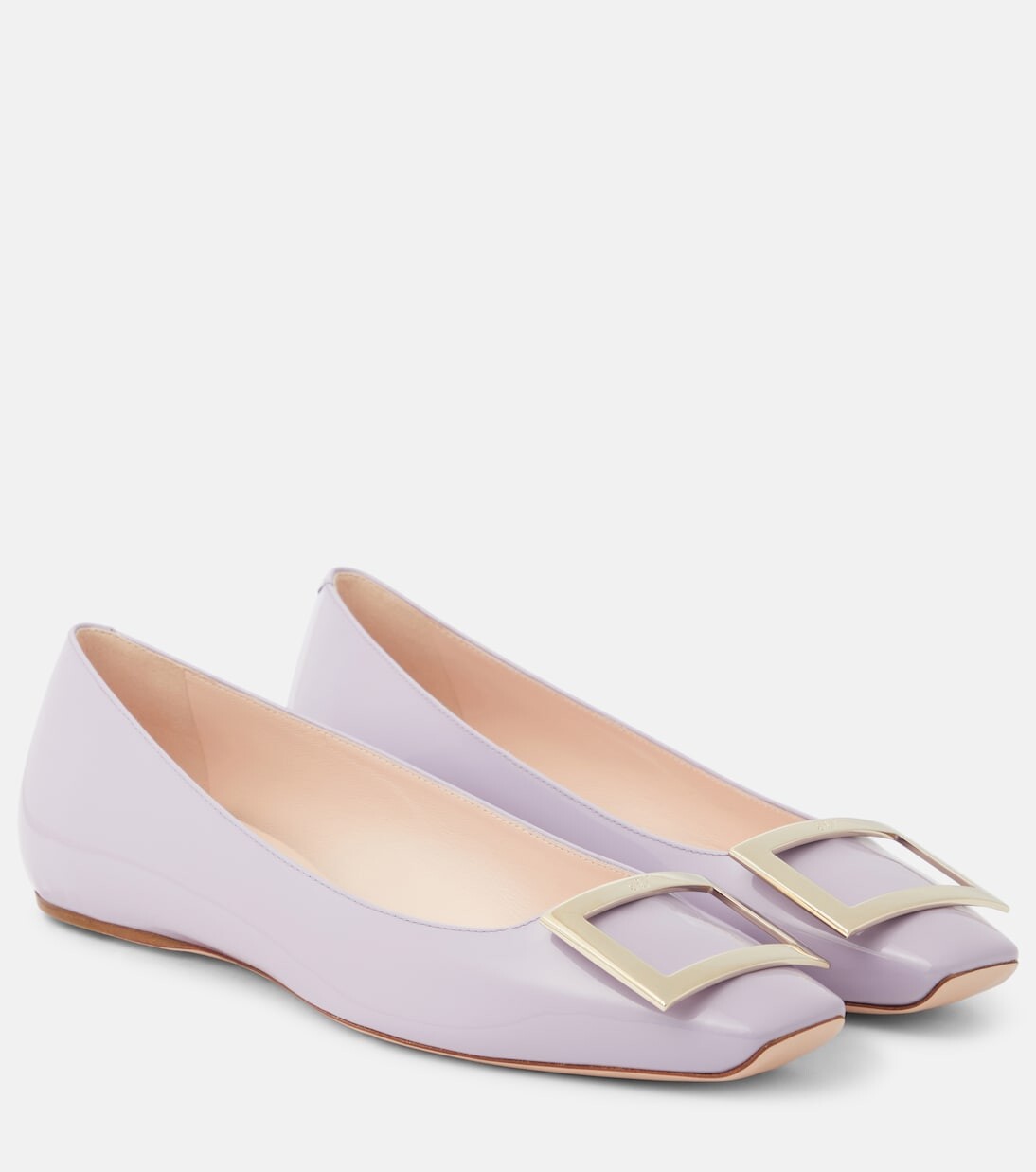 

Лакированные балетки quadrata trompette Roger Vivier, фиолетовый