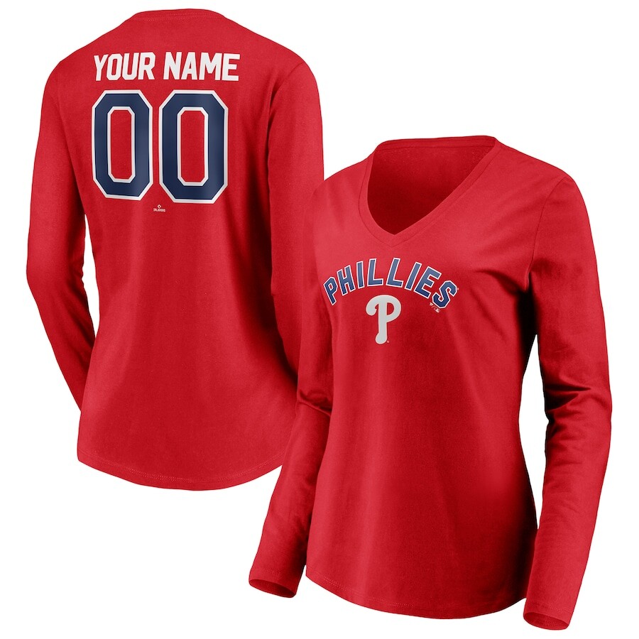 

Футболка с длинным рукавом Fanatics Branded Philadelphia Phillies, красный